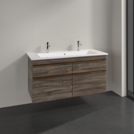 Тумба под раковину Villeroy & Boch Venticello 115,3х50,2 см ДСП каменный дуб/ручка медь A92905RK