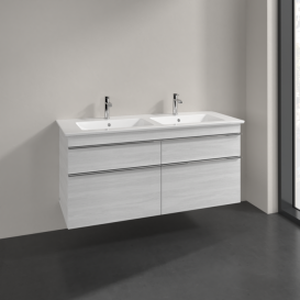 Тумба под раковину Villeroy & Boch Venticello 125,3х50,2 см ДСП/МДФ белое дерево/ручка хром A93001E8