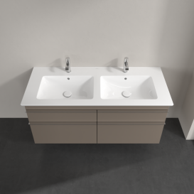 Тумба под раковину Villeroy & Boch Venticello 125,3х50,2 ДСП трюфель серый/ручка хром A93001VG