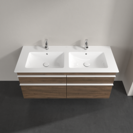 Тумба под раковину Villeroy & Boch Venticello 125,3х50,2 см ДСП дуб аризона/ручка алюминий белый A93002VH