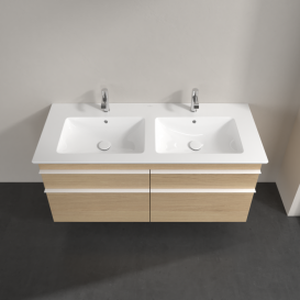 Тумба под раковину Villeroy & Boch Venticello 125,3х50,2 см ДСП северный дуб/ручка алюминий белый A93002VJ