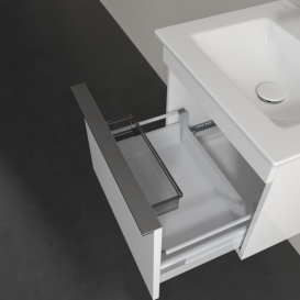Тумба под раковину Villeroy & Boch Venticello 46,6х42,5 см МДФ глянцевый белый/ручка хром A93101DH