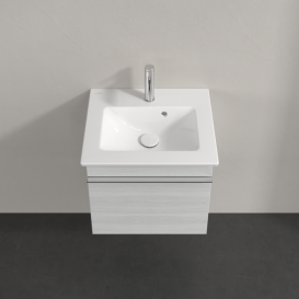 Тумба під раковину Villeroy & Boch Venticello 46,6х42,5 см ДСП/МДФ біле дерево/ручка хром A93101E8