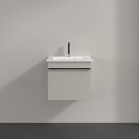 Тумба под раковину Villeroy & Boch Venticello 46,6х42,5 см ДСП мягкий серый/ручка хром A93101VK