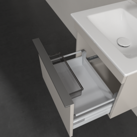 Тумба под раковину Villeroy & Boch Venticello 46,6х42,5 см ДСП мягкий серый/ручка хром A93101VK