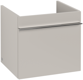 Тумба под раковину Villeroy & Boch Venticello 46,6х42,5 см ДСП мягкий серый/ручка хром A93101VK