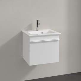 Тумба под раковину Villeroy & Boch Venticello 46,6х42,5 см МДФ глянцевый белый/ручка алюминий белый A93102DH