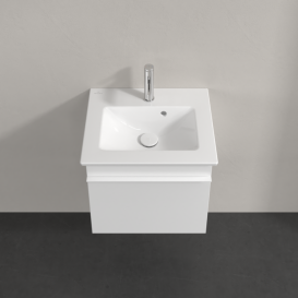 Тумба под раковину Villeroy & Boch Venticello 46,6х42,5 см МДФ глянцевый белый/ручка алюминий белый A93102DH