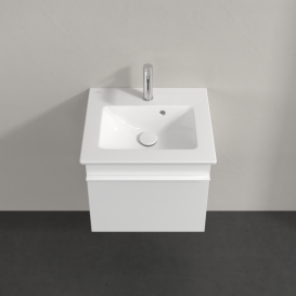 Тумба под раковину Villeroy & Boch Venticello 46,6х42,5 см ДСП/МДФ белый матовый/ручка алюминий белый A93102MS