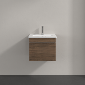 Тумба под раковину Villeroy & Boch Venticello 46,6х42,5 см ДСП дуб аризона/ручка алюминий белый A93102VH