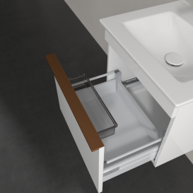 Тумба под раковину Villeroy & Boch Venticello 46,6х42,5 см МДФ глянцевый белый/ручка медь A93105DH