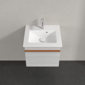 Тумба під раковину Villeroy & Boch Venticello 46,6х42,5 см ДСП/МДФ біле дерево/ручка мідь A93105E8