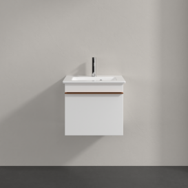 Тумба під раковину Villeroy & Boch Venticello 46,6х42,5 см ДСП/МДФ білий матовий/ручка мідь A93105MS