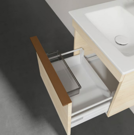 Тумба под раковину Villeroy & Boch Venticello 46,6х42,5 см ДСП вяз печатный/ручка медь A93105PN