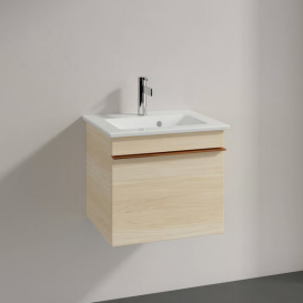 Тумба под раковину Villeroy & Boch Venticello 46,6х42,5 см ДСП вяз печатный/ручка медь A93105PN