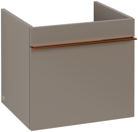 умба під раковину Villeroy & Boch Venticello 46,6х42,5 ДСП трюфель сірий/ручка мідь A93105VG