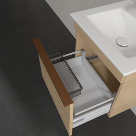 Тумба під раковину Villeroy & Boch Venticello 46,6х42,5 см ДСП північний дуб/ручка мідь A93105VJ