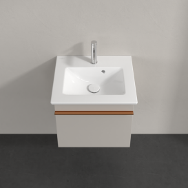 Тумба под раковину Villeroy & Boch Venticello 46,6х42,5 см ДСП мягкий серый/ручка медь A93105VK