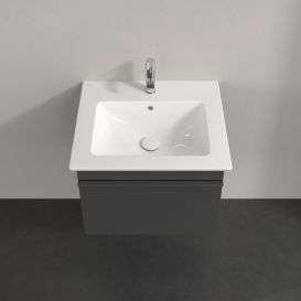 Тумба под раковину Villeroy & Boch Venticello 55,3х50,2 см МДФ глянцевый серый/ручка хром A93201FP