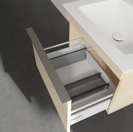 Тумба под раковину Villeroy & Boch Venticello 55,3х50,2 см ДСП вяз печатный/ручка хром A93201PN