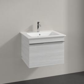 Тумба под раковину Villeroy & Boch Venticello 55,3х50,2 см ДСП/МДФ белое дерево/ручка хром A93201E8