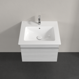Тумба под раковину Villeroy & Boch Venticello 55,3х50,2 см ДСП/МДФ белое дерево/ручка хром A93201E8