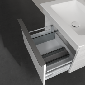 Тумба под раковину Villeroy & Boch Venticello 55,3х50,2 см ДСП/МДФ белое дерево/ручка хром A93201E8