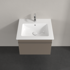 Тумба под раковину Villeroy & Boch Venticello 55,3х50,2 см ДСП трюфель серый/ручка хром A93201VG