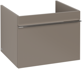 Тумба под раковину Villeroy & Boch Venticello 55,3х50,2 см ДСП трюфель серый/ручка хром A93201VG