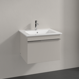 Тумба под раковину Villeroy & Boch Venticello 55,3х50,2 см ДСП мягкий серый/ручка хром A93201VK