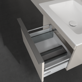 Тумба под раковину Villeroy & Boch Venticello 55,3х50,2 см ДСП мягкий серый/ручка хром A93201VK