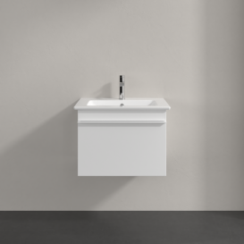 Тумба под раковину Villeroy & Boch Venticello 55,3х50,2 см МДФ глянцевый белый/ручка алюминий белый A93202DH