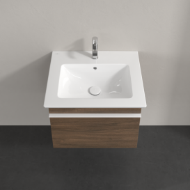 Тумба под раковину Villeroy & Boch Venticello 55,3х50,2 см ДСП дуб аризона/ручка алюминий белый A93202VH