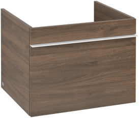 Тумба под раковину Villeroy & Boch Venticello 55,3х50,2 см ДСП дуб аризона/ручка алюминий белый A93202VH
