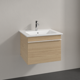 Тумба под раковину Villeroy & Boch Venticello 55,3х50,2 см ДСП северный дуб/ручка алюминий белый A93202VJ