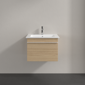 Тумба под раковину Villeroy & Boch Venticello 55,3х50,2 см ДСП северный дуб/ручка алюминий белый A93202VJ