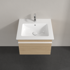 Тумба под раковину Villeroy & Boch Venticello 55,3х50,2 см ДСП северный дуб/ручка алюминий белый A93202VJ