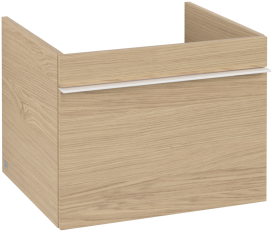 Тумба под раковину Villeroy & Boch Venticello 55,3х50,2 см ДСП северный дуб/ручка алюминий белый A93202VJ
