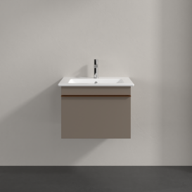 Тумба под раковину Villeroy & Boch Venticello 55,3х50,2 см ДСП трюфель серый/ручка медь A93205VG