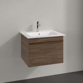 Тумба під раковину Villeroy & Boch Venticello 55,3х50,2 см ДСП дуб аризона/ручка мідь A93205VH