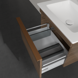 Тумба під раковину Villeroy & Boch Venticello 55,3х50,2 см ДСП дуб аризона/ручка мідь A93205VH