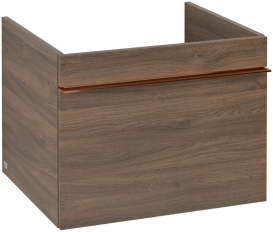 Тумба під раковину Villeroy & Boch Venticello 55,3х50,2 см ДСП дуб аризона/ручка мідь A93205VH