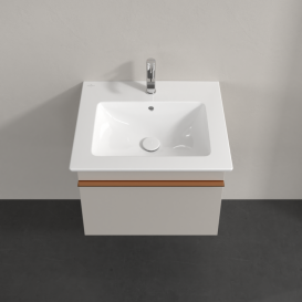 Тумба под раковину Villeroy & Boch Venticello 55,3х50,2 см ДСП мягкий серый/ручка медь A93205VK