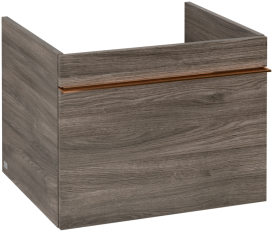 Тумба под раковину Villeroy & Boch Venticello 55,3х50,2 см ДСП каменный дуб/ручка медь A93205RK