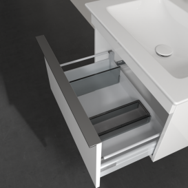 Тумба под раковину Villeroy & Boch Venticello 60,3х50,2 см МДФ глянцевый белый/ручка хром A93301DH