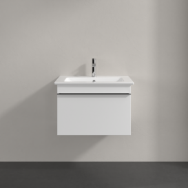 Тумба под раковину Villeroy & Boch Venticello 60,3х50,2 см ДСП/МДФ белый матовый/ручка хром A93301MS