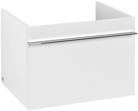 Тумба под раковину Villeroy & Boch Venticello 60,3х50,2 см ДСП/МДФ белый матовый/ручка хром A93301MS