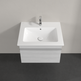 Тумба под раковину Villeroy & Boch Venticello 60,3х50,2 см ДСП/МДФ белое дерево/ручка хром A93301E8