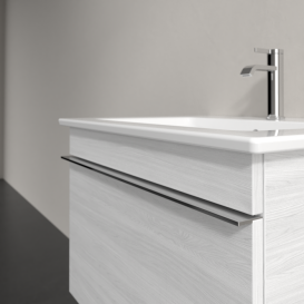 Тумба под раковину Villeroy & Boch Venticello 60,3х50,2 см ДСП/МДФ белое дерево/ручка хром A93301E8