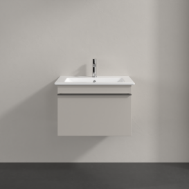 Тумба під раковину Villeroy & Boch Venticello 60,3х50,2 см ДСП м'який сірий/ручка хром A93301VK